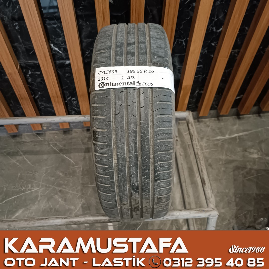 195 55 R 16 CONTINENTAL CEC5 87H * 2014 * 1 ADET * CYL5809