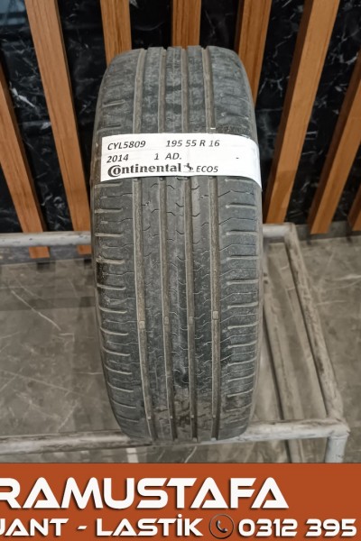 195 55 R 16 CONTINENTAL CEC5 87H * 2014 * 1 ADET * CYL5809 **