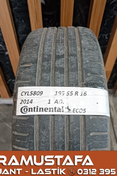 195 55 R 16 CONTINENTAL CEC5 87H * 2014 * 1 ADET * CYL5809 **
