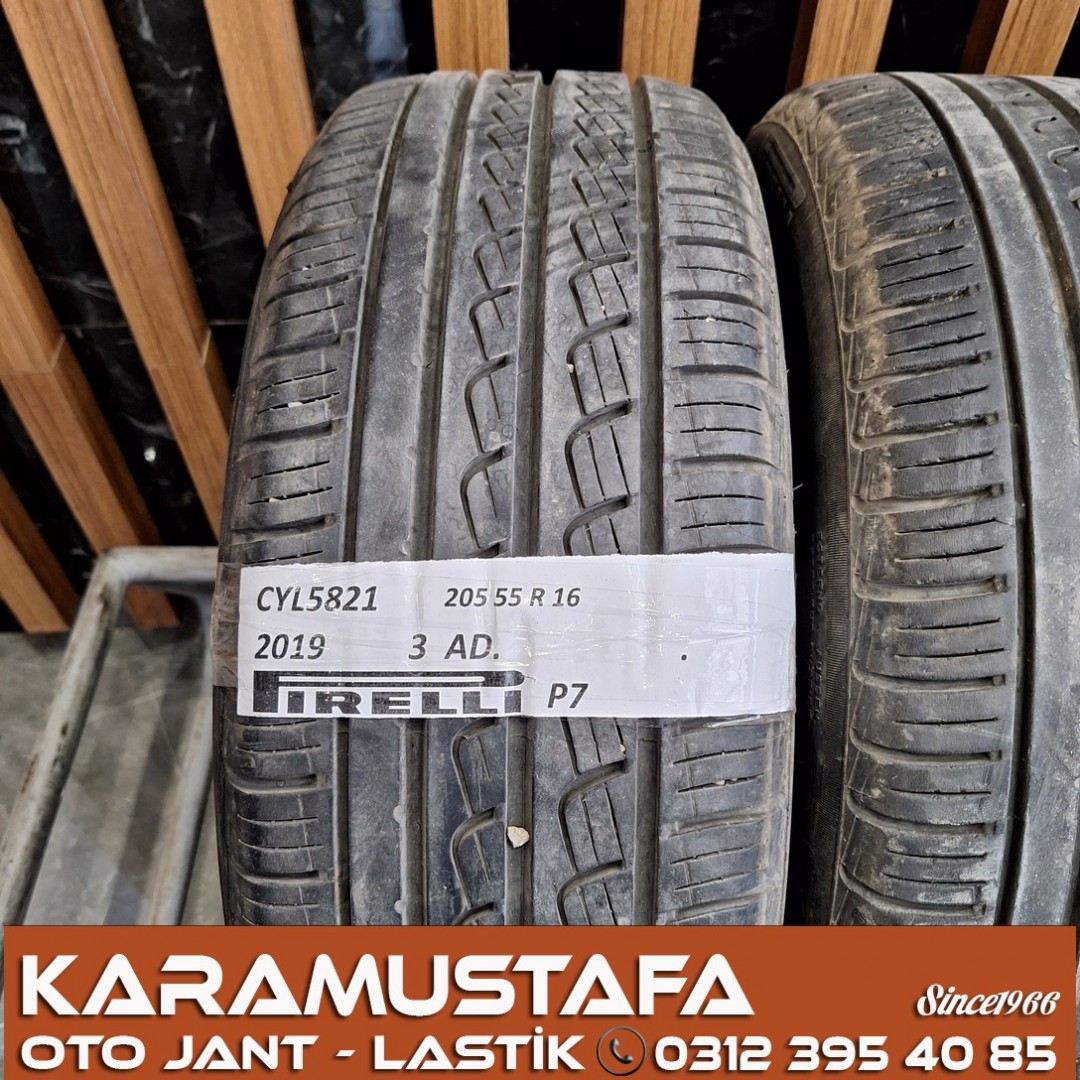 205 55 R 16 PIRELLI P7 91V * 2019 * 3 ADET * CYL5821