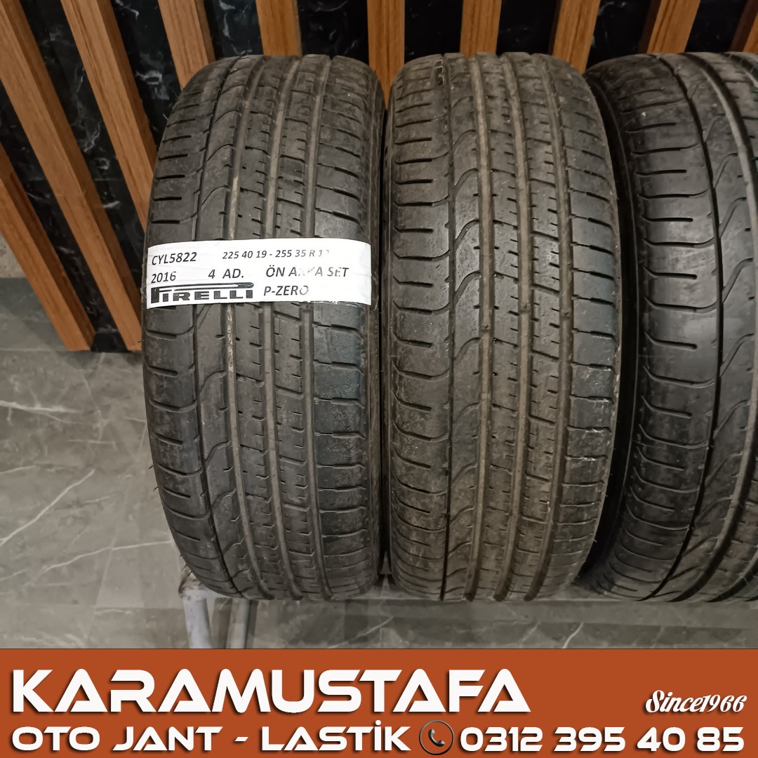 225 40 R 19  255 35 R 19 PIRELLI PZERO 93Y * 2016 * 4 ADET * CYL5822