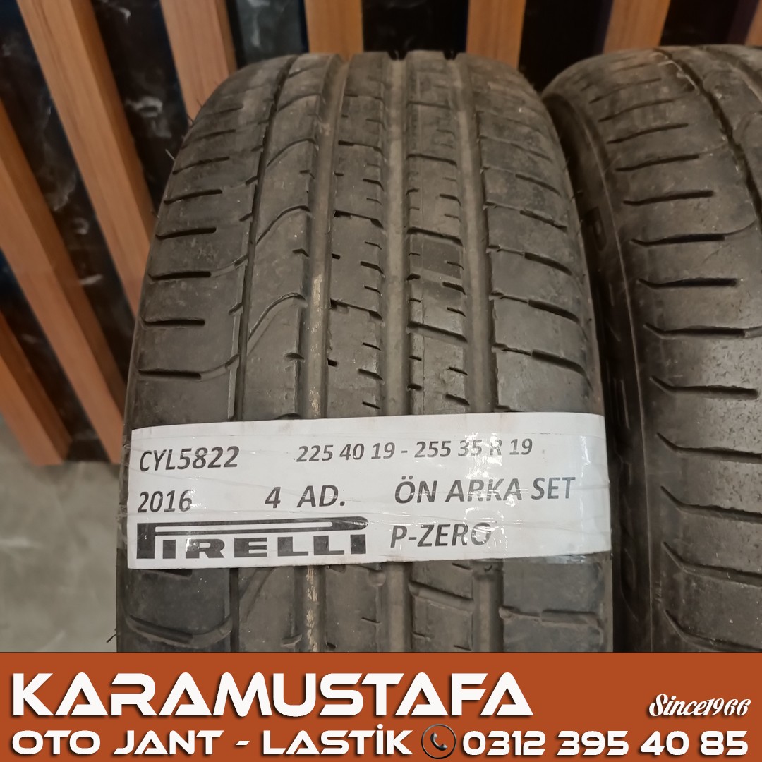 225 40 R 19  255 35 R 19 PIRELLI PZERO 93Y * 2016 * 4 ADET * CYL5822