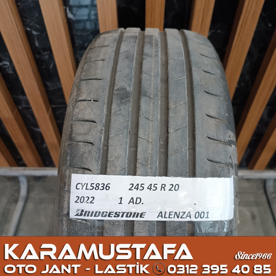 245 45 R 20 BRIDGESTONE ALENZA 001 103W * 2022 * 1 ADET * CYL5836