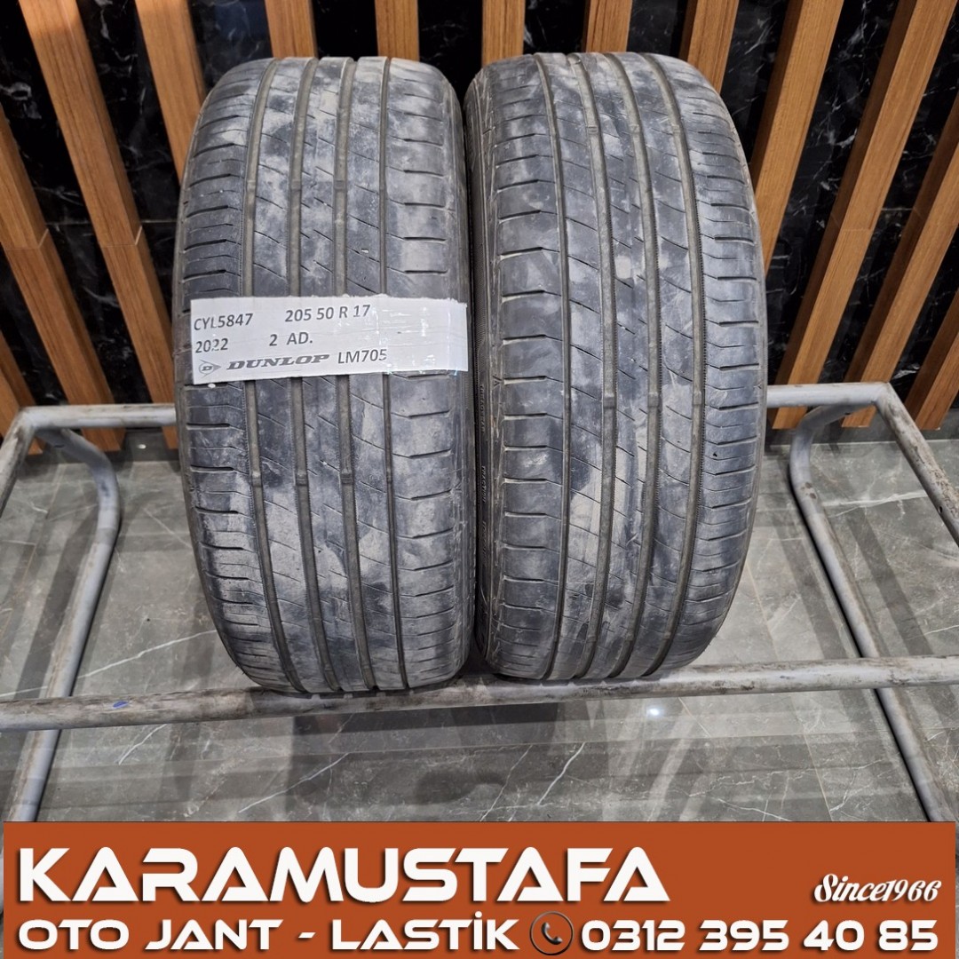 205 50 R 17 DUNLOP LM705 93V * 2022 * 2 ADET * CYL5847