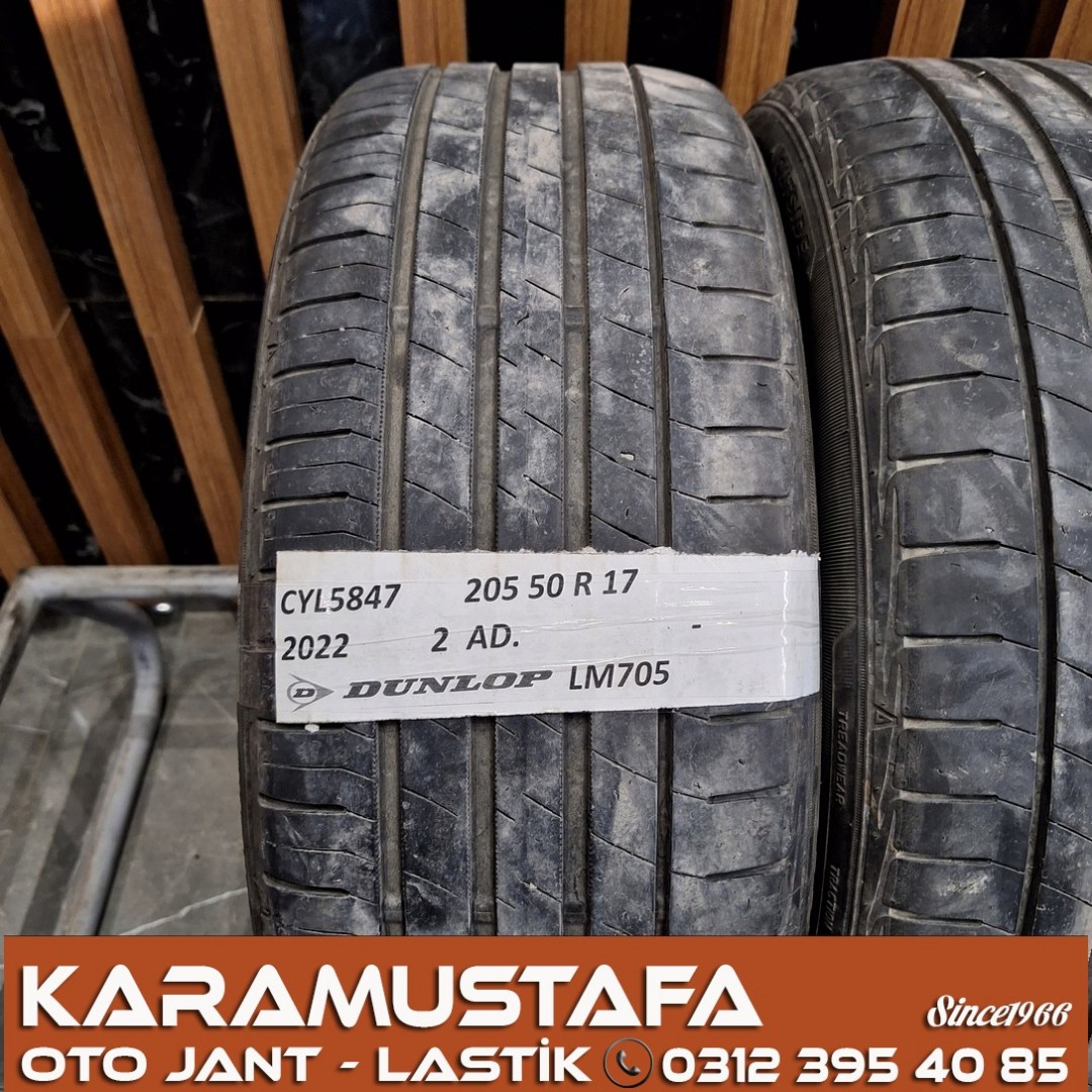 205 50 R 17 DUNLOP LM705 93V * 2022 * 2 ADET * CYL5847