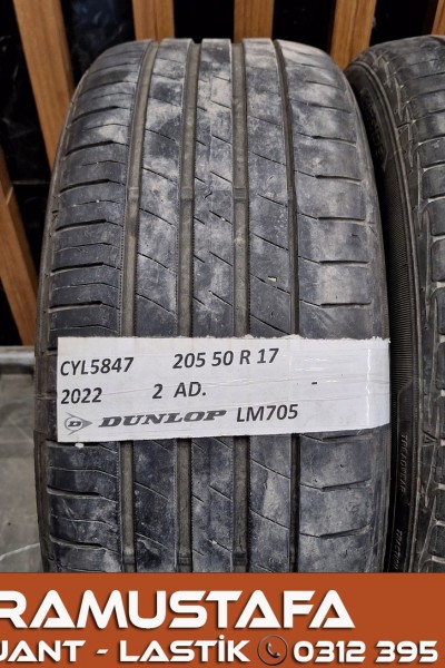 205 50 R 17 DUNLOP LM705 93V * 2022 * 2 ADET * CYL5847 **