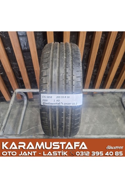 205 55 R 16 CONTINENTAL SPORT CONTACT2 91H * 2009 * 1 ADET * CYL5858 **