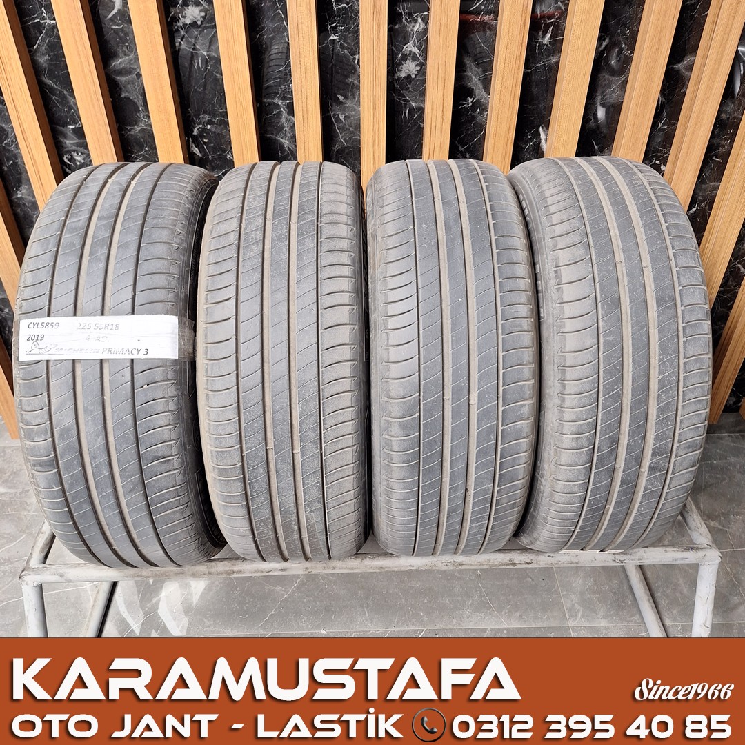 225 55 R 18 MICHELIN PRIMACY3 98V * 2019 * 4 ADET * CYL5859