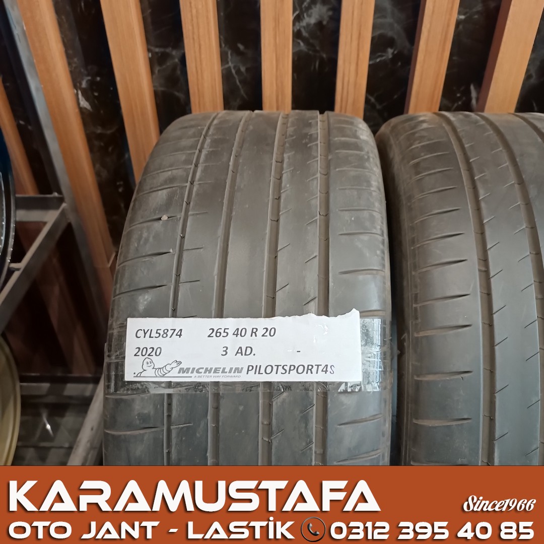 265 40 R 20 MICHELIN PILOTSPORT4 S 104Y * 2020 * 3 ADET * CYL5874