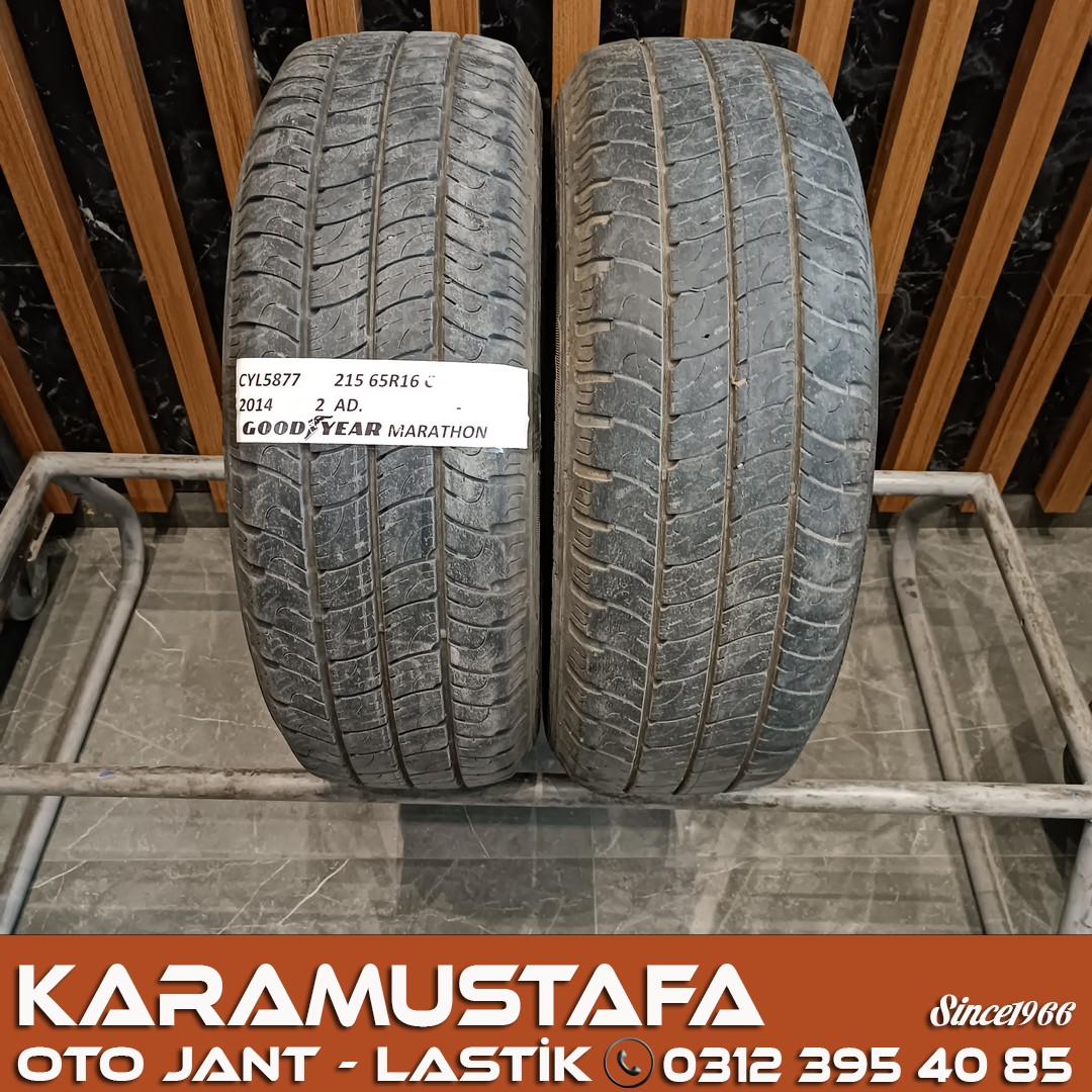 215 65 R 16 GOODYEAR MARATHON 106T * 2014 * 2 ADET * CYL5877