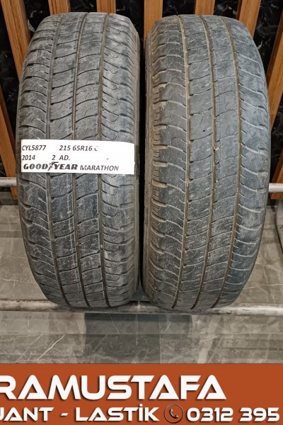 215 65 R 16 GOODYEAR MARATHON 106T * 2014 * 2 ADET * CYL5877 **