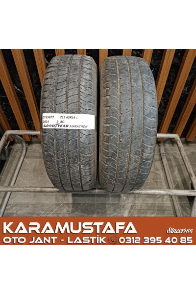 215 65 R 16 GOODYEAR MARATHON 106T * 2014 * 2 ADET * CYL5877 **