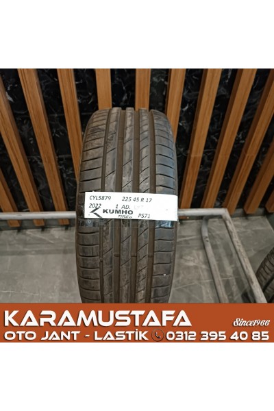 225 45 R 17 KUMHO PS71 RFT 91T * 2022 * 1 ADET * CYL5879 **