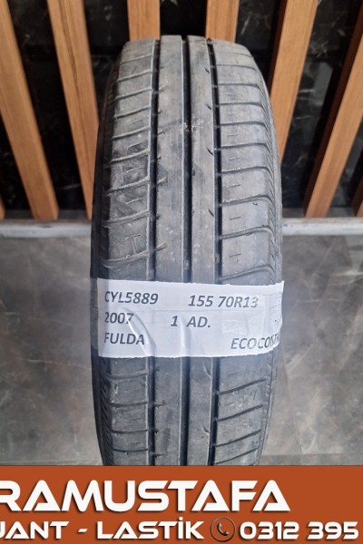 155 70 R 13 FULDA ECO CONTROL 75T * 2007 * 1 ADET * CYL5889 **
