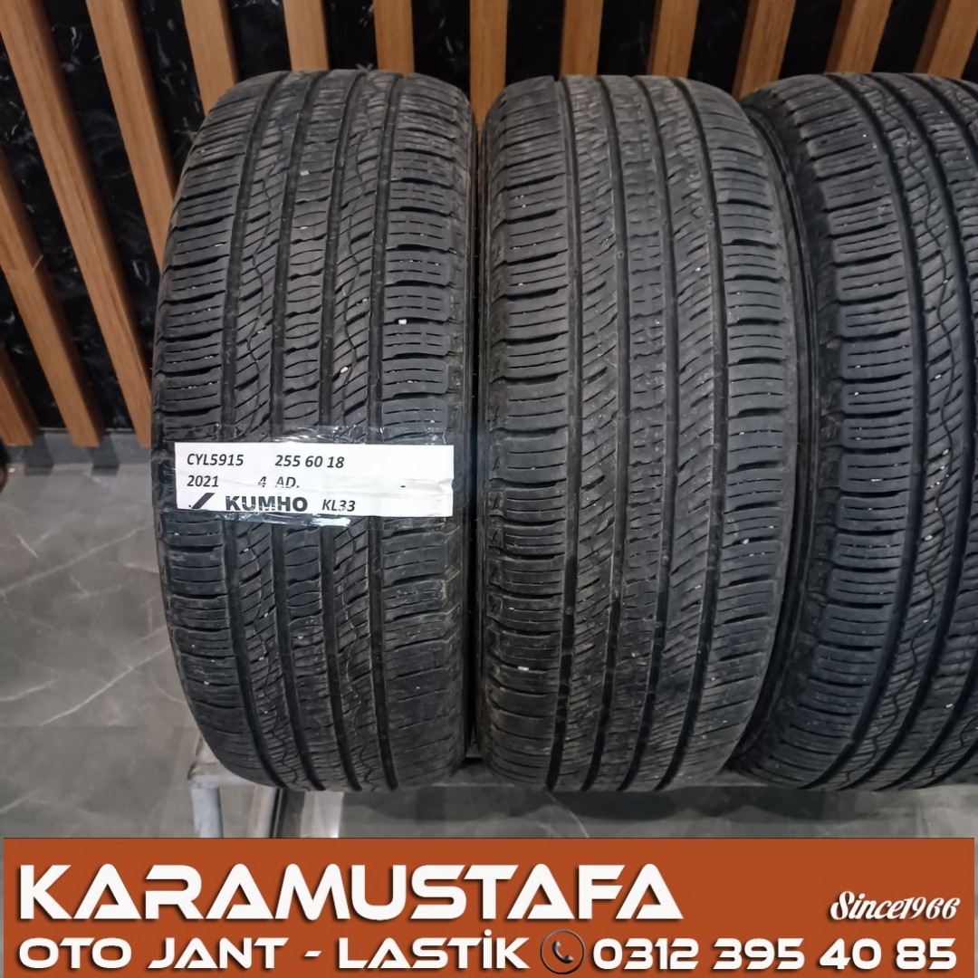 255 60 R 18 KUMHO KL33 108H * 2021 * 4 ADET * CYL5915