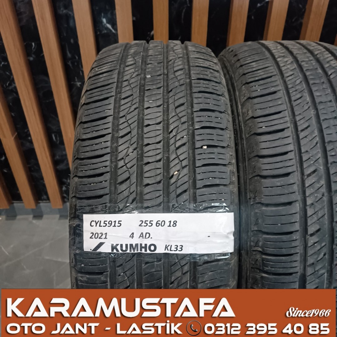 255 60 R 18 KUMHO KL33 108H * 2021 * 4 ADET * CYL5915