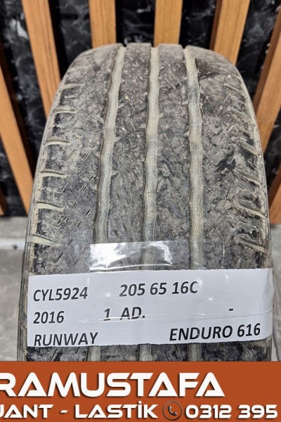205 65 R 16C RUNWAY ENDURO 616 107/105T * 2016 * 1 ADET * CYL5924 **