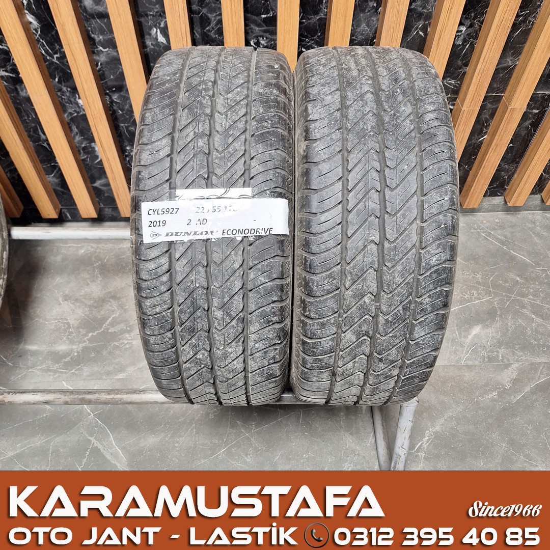 225 55 R 17C DUNLOP ECONODRIVE 109/107T * 2019 * 2 ADET * CYL5927