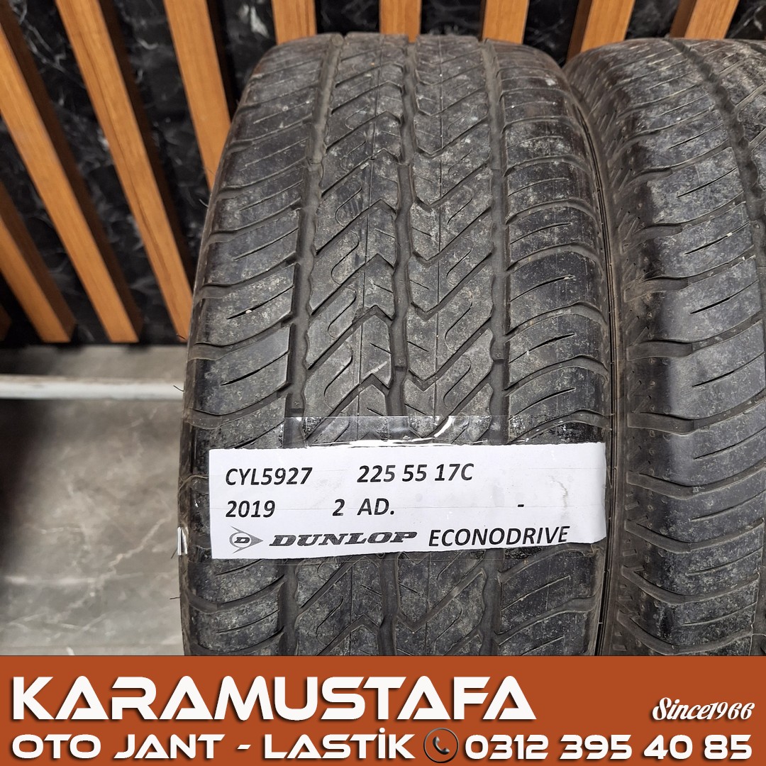 225 55 R 17C DUNLOP ECONODRIVE 109/107T * 2019 * 2 ADET * CYL5927
