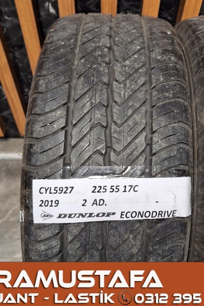 225 55 R 17C DUNLOP ECONODRIVE 109/107T * 2019 * 2 ADET * CYL5927 **