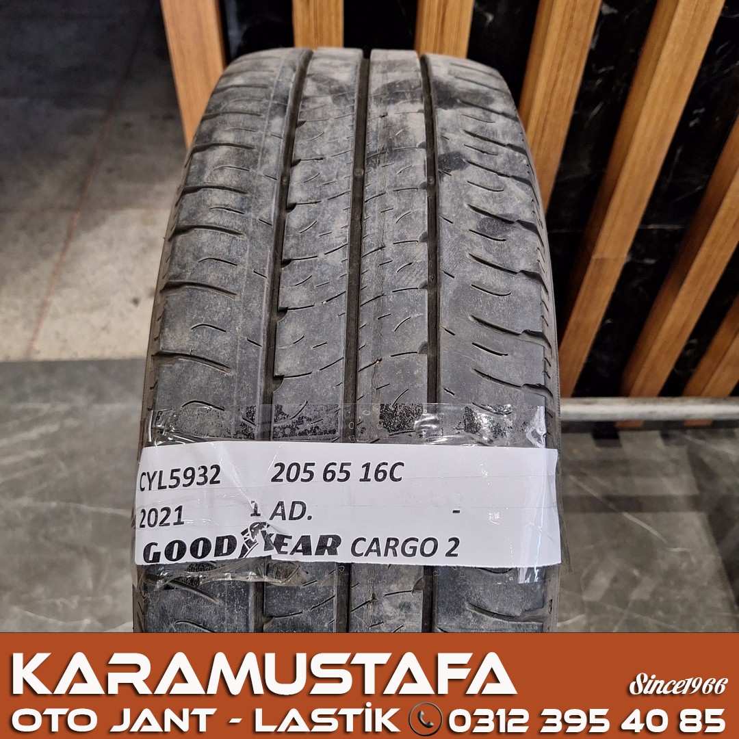 205 65 R 16C GOODYEAR CARGO 2 107/105T * 2021 * 1 ADET * CYL5932