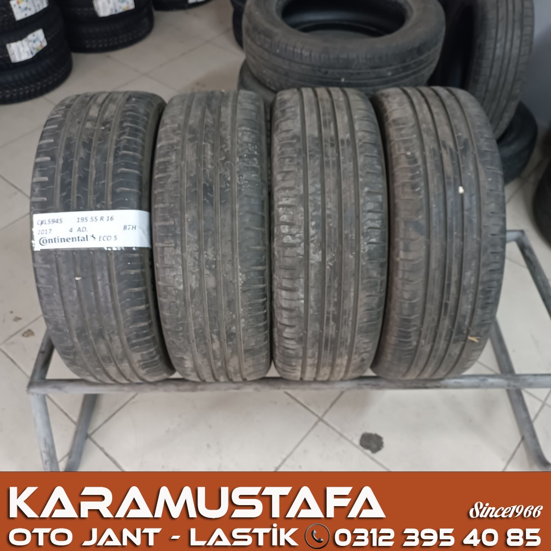 195 55 R 16 CONTINENTAL CEC5 87H * 2017 * 4 ADET * CYL5945
