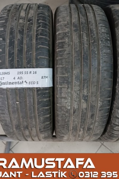 195 55 R 16 CONTINENTAL CEC5 87H * 2017 * 4 ADET * CYL5945 **