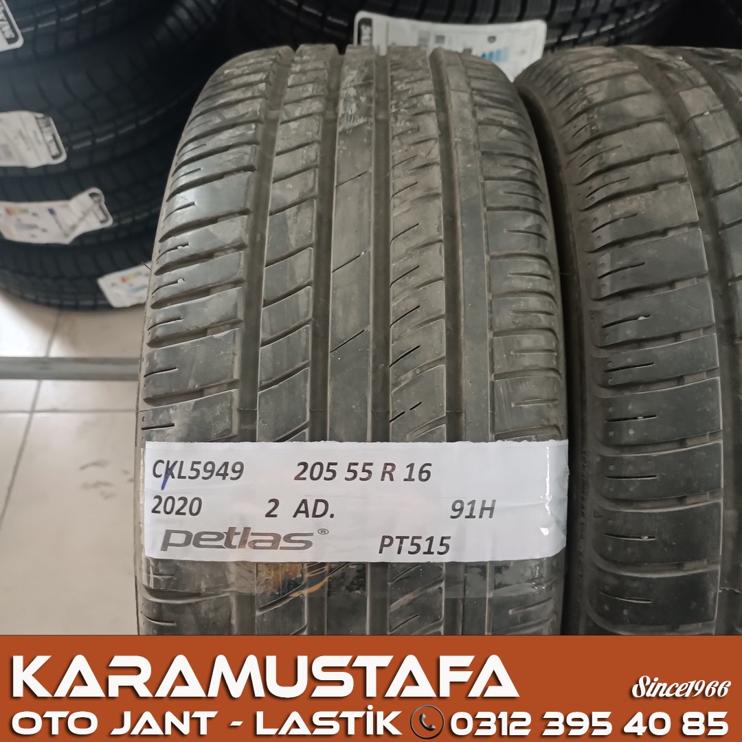 205 55 R 16 PETLAS PT515 91H * 2020 * 2 ADET * CYL5949