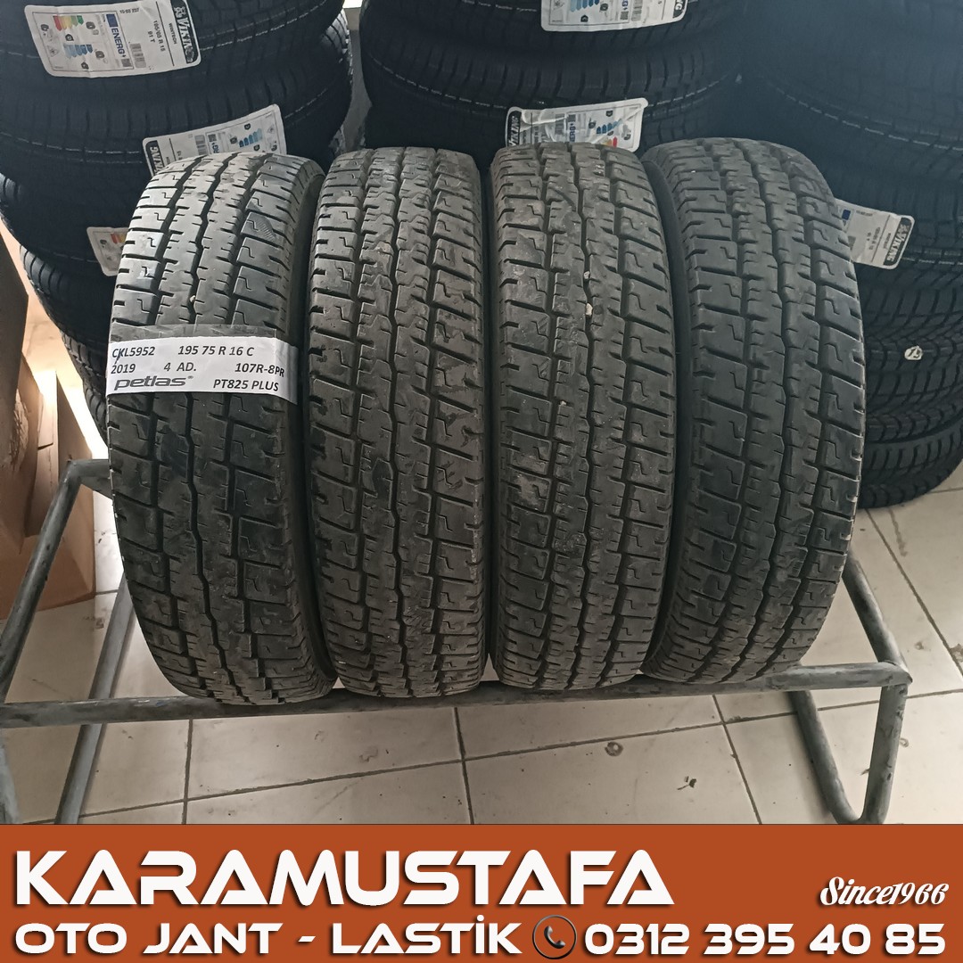 195 75 R 16 PETLAS PT825 107R * 2019 * 4 ADET * CYL5952