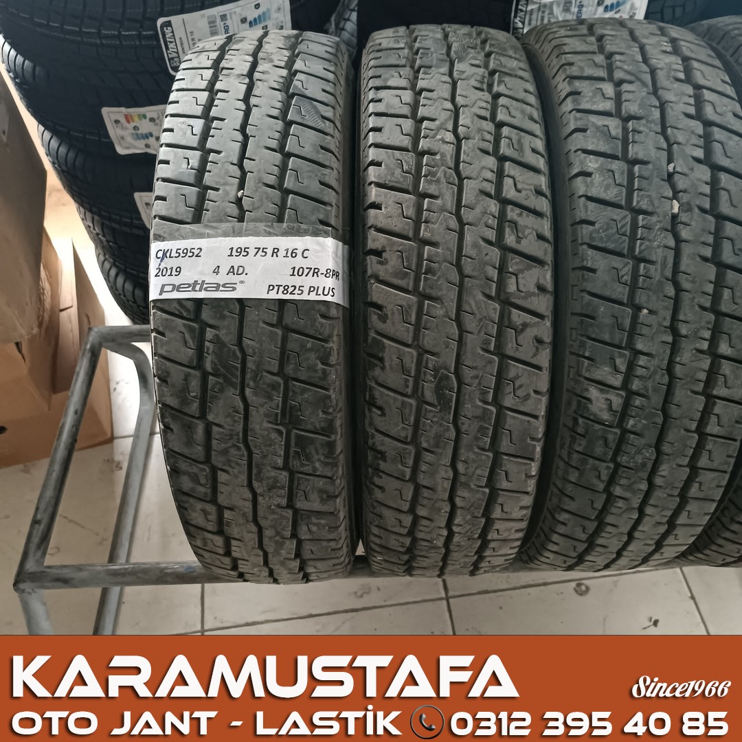 195 75 R 16 PETLAS PT825 107R * 2019 * 4 ADET * CYL5952