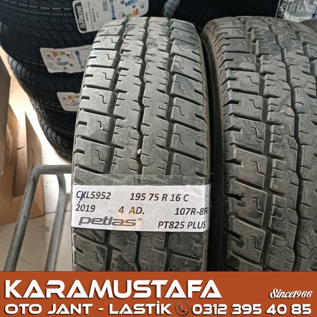 195 75 R 16 PETLAS PT825 107R * 2019 * 4 ADET * CYL5952