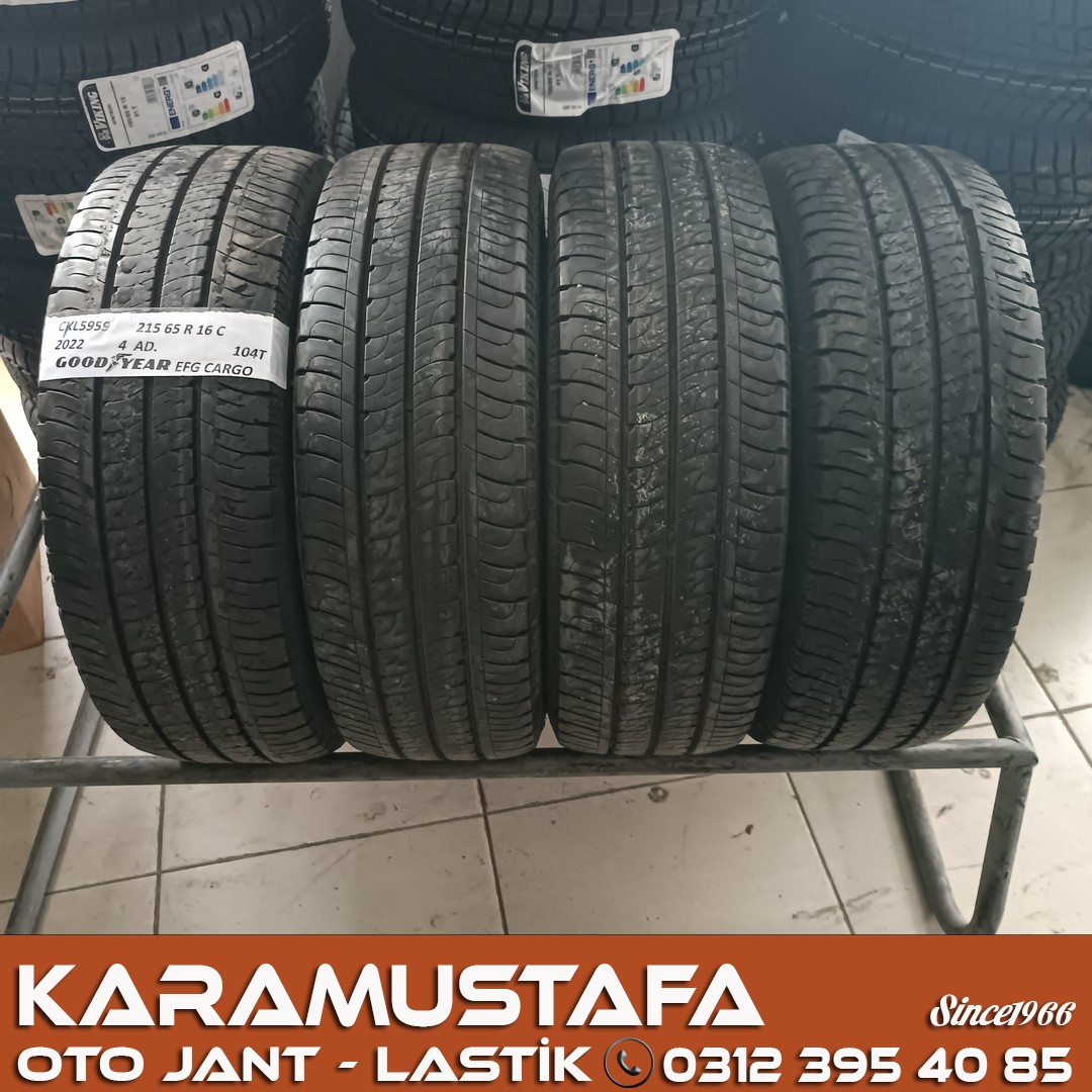 215 65 R 16 GOODYEAR EFG CARGO 104T * 2022 * 4 ADET * CYL5959
