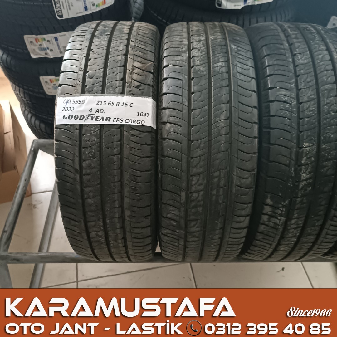 215 65 R 16 GOODYEAR EFG CARGO 104T * 2022 * 4 ADET * CYL5959