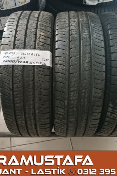 215 65 R 16 GOODYEAR EFG CARGO 104T * 2022 * 4 ADET * CYL5959 **