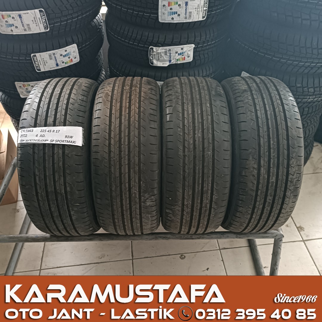 225 45 R 17 DUNLOP SP SPORTMAXX 91W * 2022 * 4 ADET * CYL5963