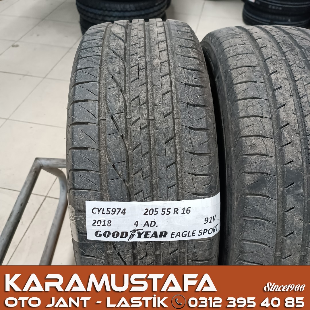 205 55 R 16 GOODYEAR EAGLESPORT 91V * 2018 * 4 ADET * CYL5974
