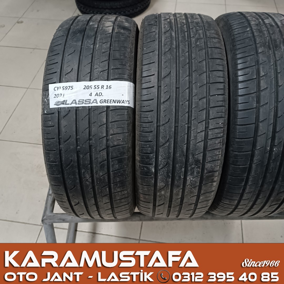 205 55 R 16 LASSA GREENWAYS 91V * 2021 * 4 ADET * CYL5975