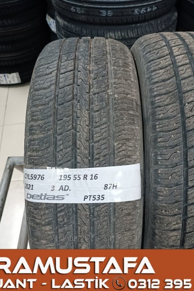 195 55 R 16 PETLAS PT535 87H * 2021 * 3 ADET * CYL5976 **