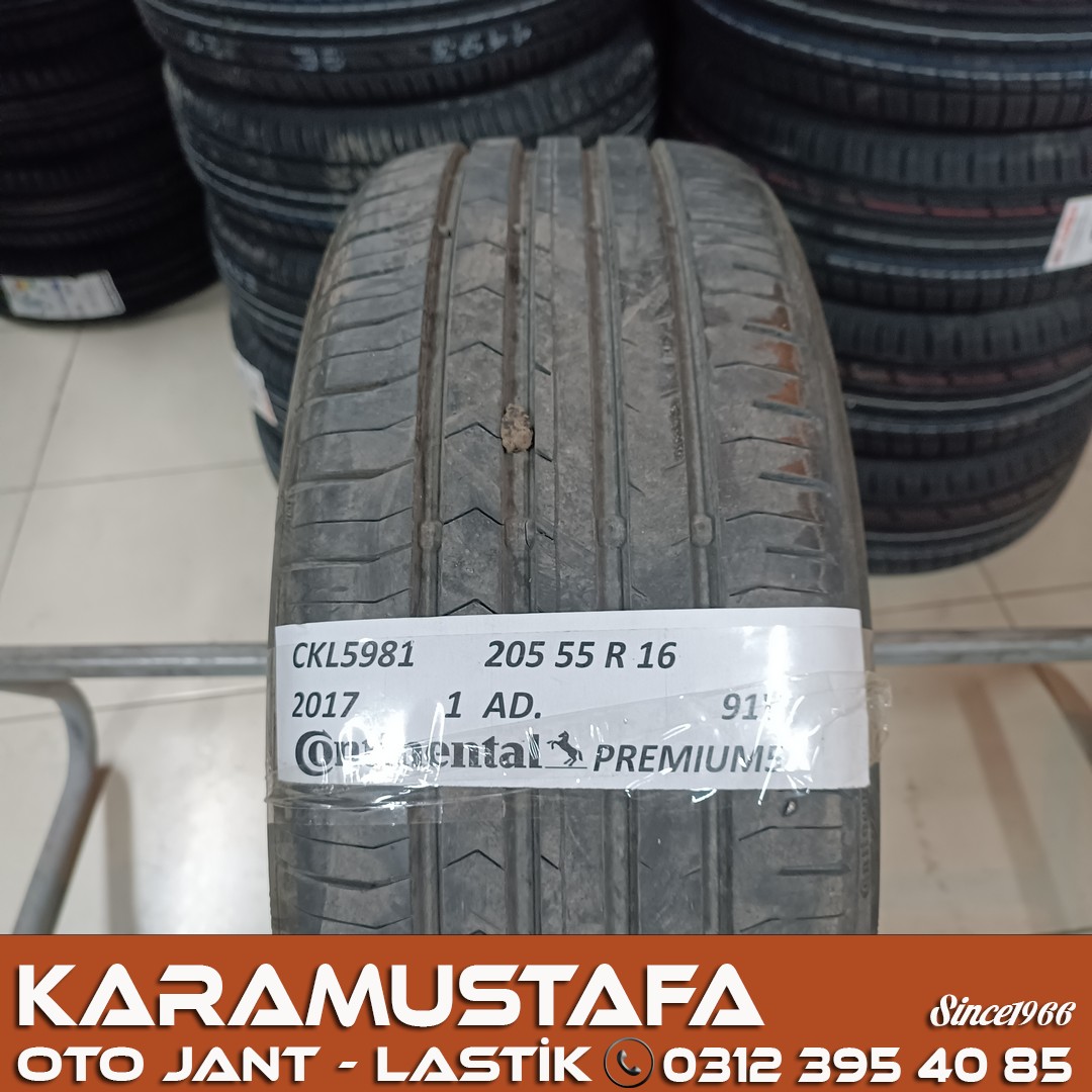 205 55 R 16 CONTINENTAL CPC5 91V * 2017 * 4 ADET * CYL5981 **