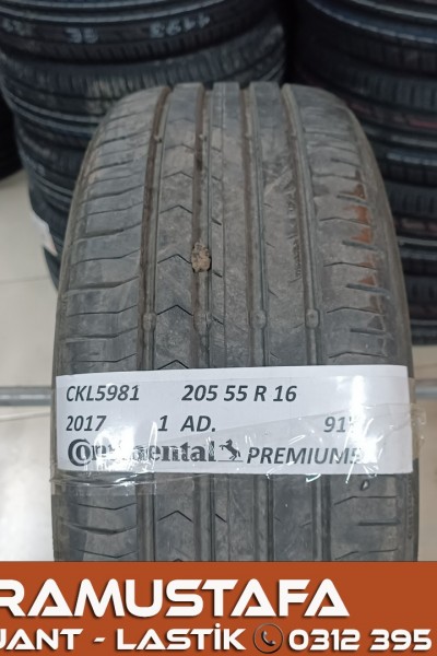 205 55 R 16 CONTINENTAL CPC5 91V * 2017 * 4 ADET * CYL5981 **