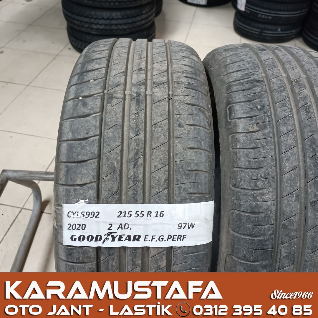 215 55 R 16 GOODYEAR EFGP 97W * 2020 * 2 ADET * CYL5992