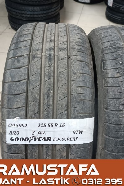 215 55 R 16 GOODYEAR EFGP 97W * 2020 * 2 ADET * CYL5992 **