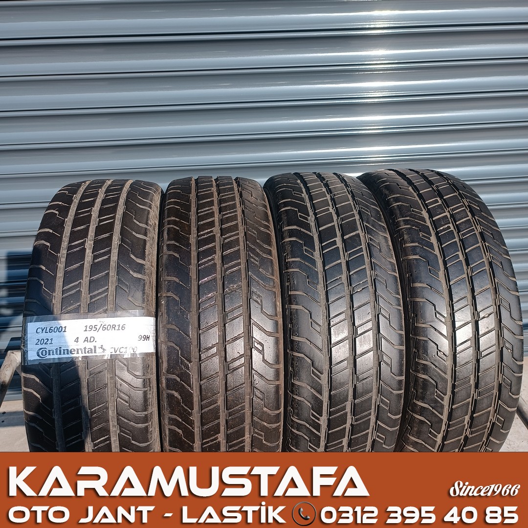195 60 R 16 CONTINENTAL CVC100 99H * 2021 * 4 ADET * CYL6001