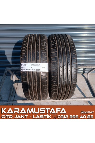 195 55 R 16 CONTINENTAL CEC5 87H * 2018 * 2 ADET * CYL6004 **