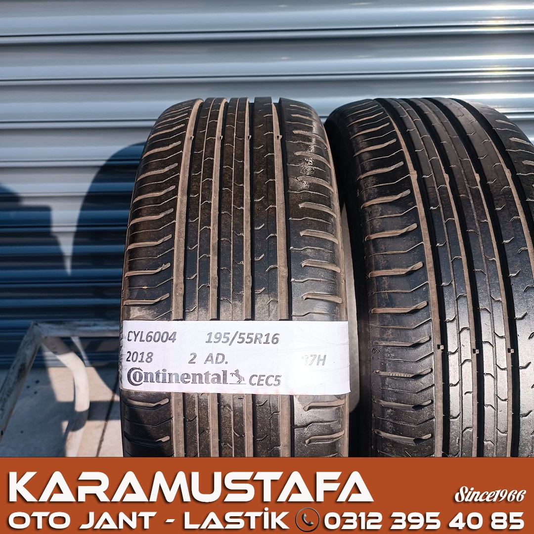 195 55 R 16 CONTINENTAL CEC5 87H * 2018 * 2 ADET * CYL6004