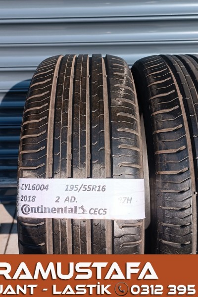 195 55 R 16 CONTINENTAL CEC5 87H * 2018 * 2 ADET * CYL6004 **