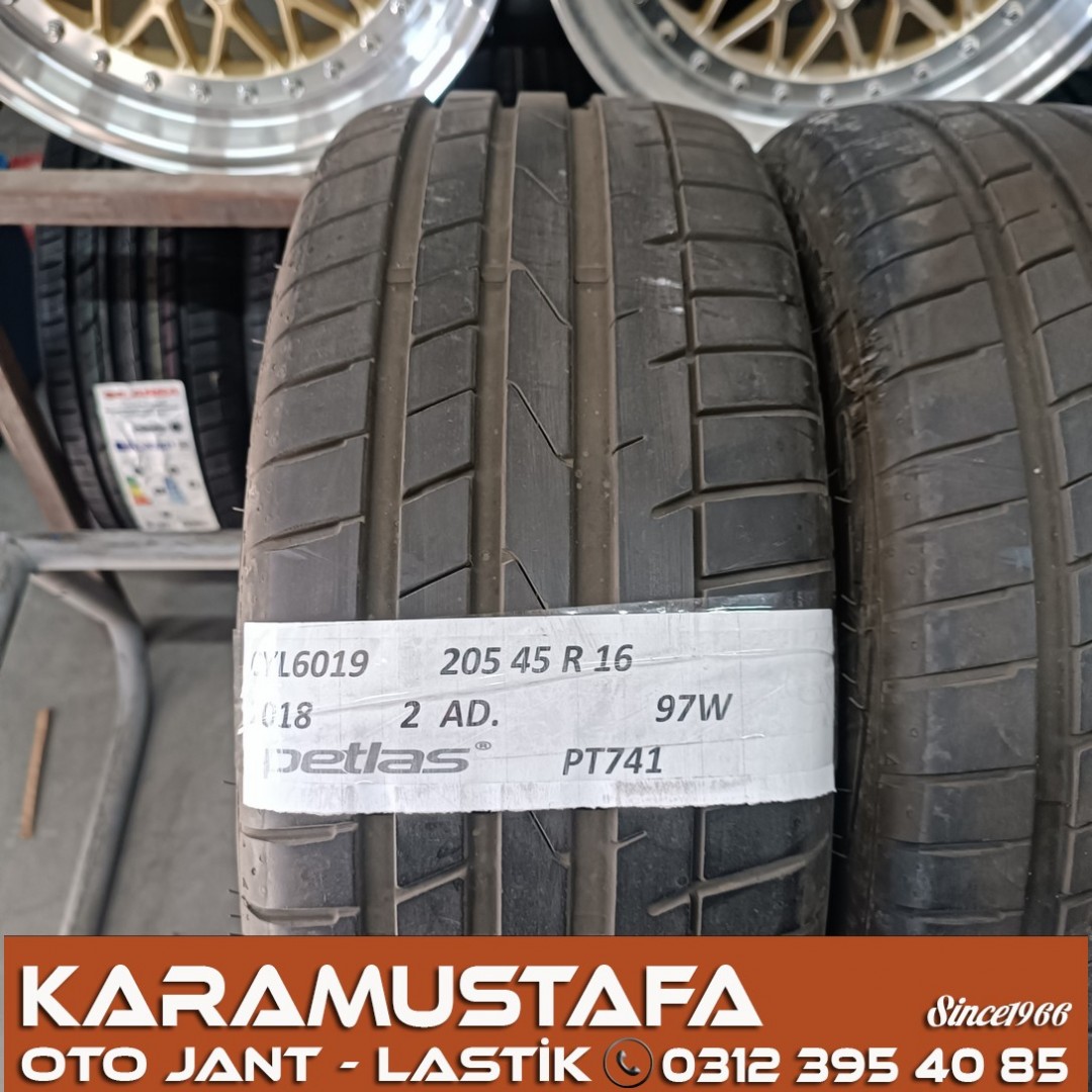 205 45 R 16 PETLAS PT741 97W * 2018 * 2 ADET * CYL6019