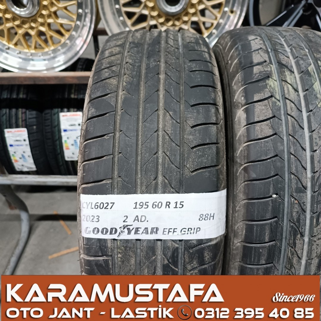 195 60 R 15 GOODYEAR EFG 88H * 2023 * 2 ADET * CYL6027