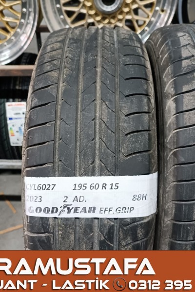 195 60 R 15 GOODYEAR EFG 88H * 2023 * 2 ADET * CYL6027 **