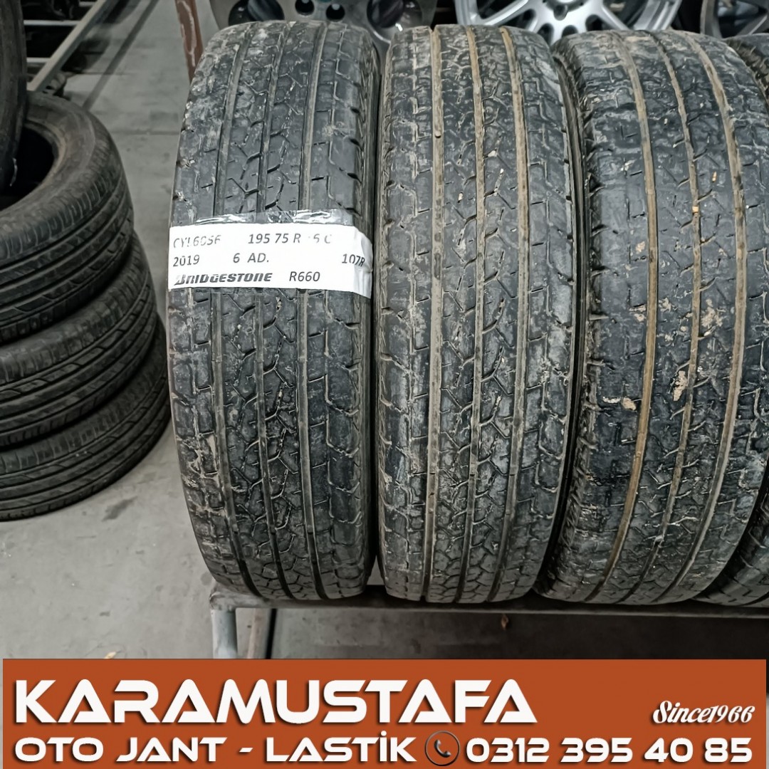195 75 R 16 BRIDGESTONE R660 107R * 2019 * 6 ADET * CYL6056